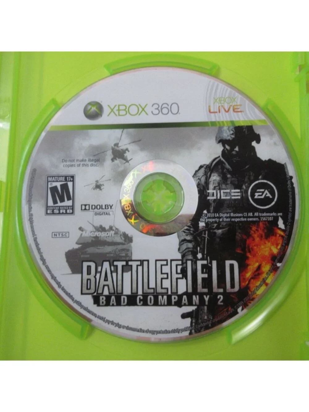 Battlefield Bad Company 2   - (Microsoft Xbox 360 )  No Manual